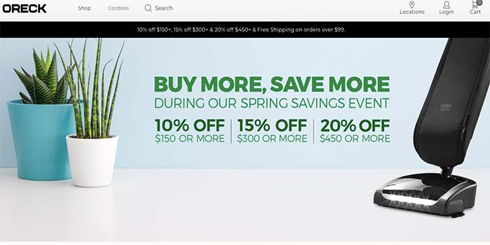 Oreck Vacuum Cleaner Coupons